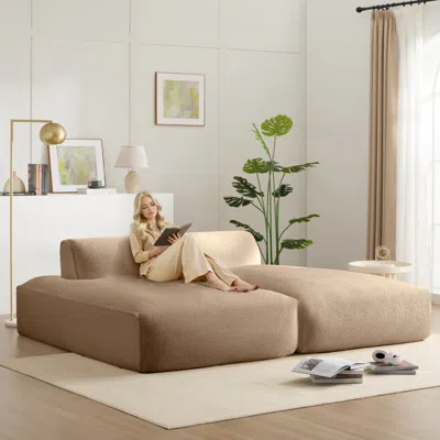 Streamdale Furniture Streamdale 90" Oversized Modular Sectional Sofa Bed, Foam-filled, 3 Colors
