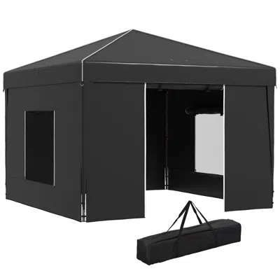 Streamdale Furniture Streamdale 9.7' X 9.7' Pop Up Canopy With Sidewalls