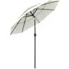 Streamdale Furniture Streamdale 9ft 3 Tiers Patio Umbrella Outdoor Market Umbrella With Crank