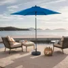 Streamdale Furniture Streamdale 9ft Outdoor Patio Umbrella - Tilt & Crank, Dark Blue