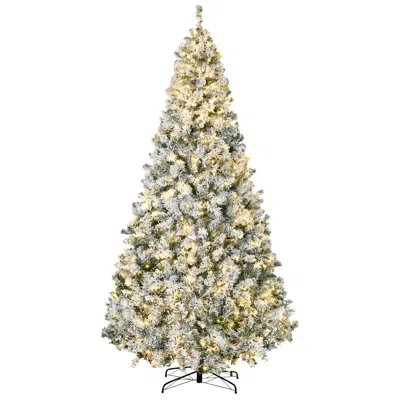 Streamdale Furniture Streamdale 9ft Snow Flocked Prelit Christmas Tree W/ 600 Warm White Led Lights