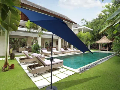 Streamdale Furniture Streamdale 9ft Umbrella Navy Blue