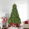 Streamdale Furniture Streamdale 9ft Unlit Hinged Spruce Christmas Tree 2576 Mixed Tips Easy Assembly Green