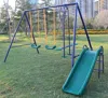 Streamdale Furniture Streamdale A-frame Metal Swing Set With Slide