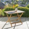 Streamdale Furniture Streamdale Acacia Folding Dining Table For Outdoor Entertaining