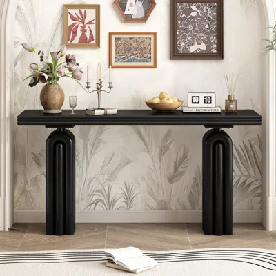 Streamdale Furniture Streamdale Acacia Veneer Console Table - Entryway/living Room