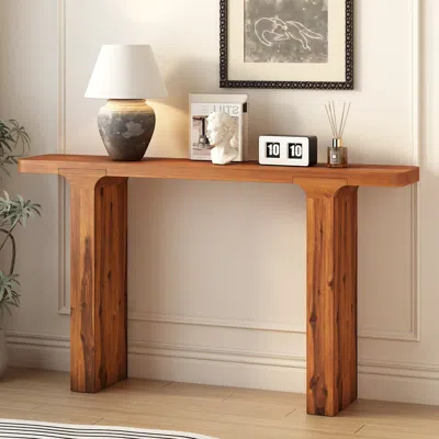 Streamdale Furniture Streamdale Acacia Veneer Entryway Table - Elegant & Versatile