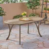 Streamdale Furniture Streamdale Elegant Oval Acacia Wood Table With Teak Finish For Outdoor Patios