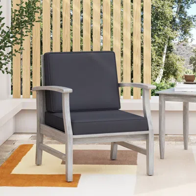 Streamdale Furniture Streamdale Acacia Wood Club Chair Durable