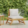 Streamdale Furniture Streamdale Acacia Wood Club Chair With Water-resistant Cushions