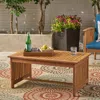 Streamdale Furniture Streamdale Acacia Wood Coffee Table With Brown Patina Finish