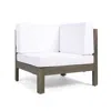 Streamdale Furniture Streamdale Acacia Wood Corner Chair With Water-resistant Cushions