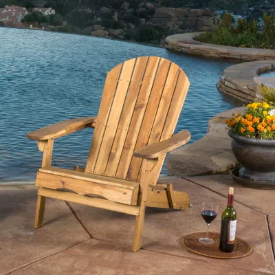 Streamdale Furniture Streamdale Acacia Wood Folding Adirondack Chair