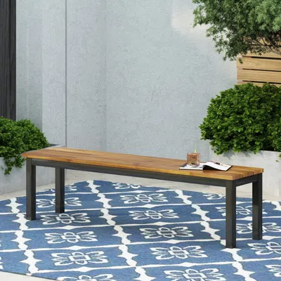Streamdale Furniture Streamdale Acacia Wood Outdoor Bench - Modern Design