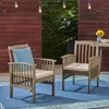 Streamdale Furniture Streamdale Acacia Wood Patio Chairs Modern Elegance