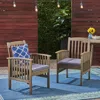 Streamdale Furniture Streamdale Acacia Wood Patio Chairs Modern Elegance