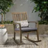 Streamdale Furniture Streamdale Acacia Wood Rocking Chair With Cushioned Seat