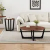 Streamdale Furniture Streamdale Acacia Wood Side Table - Modern Design & Easy Assembly