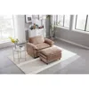 Streamdale Furniture Streamdale Accent Chair & Ottoman Set - Camel