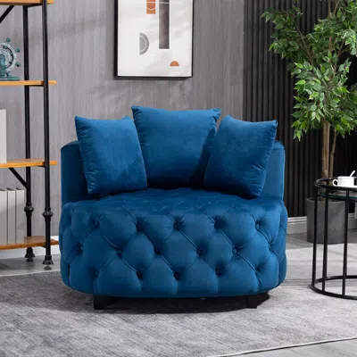 Streamdale Furniture Streamdale Accent Chair Classical Barrel Chair For Living Room Modern Leisure