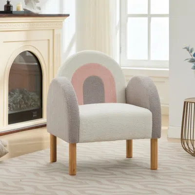 Streamdale Furniture Streamdale Accent Chair Sofa, Toddler Fabric With Solid Wooden Frame