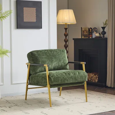 Streamdale Furniture Streamdale Accent Chair With Wood Armrests