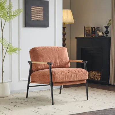 Streamdale Furniture Streamdale Accent Chair With Wood Armrests
