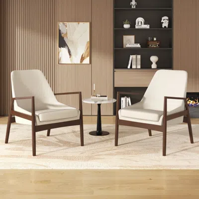 Streamdale Furniture Streamdale Accent Chairs, Mid-century Modern, Set Of 2
