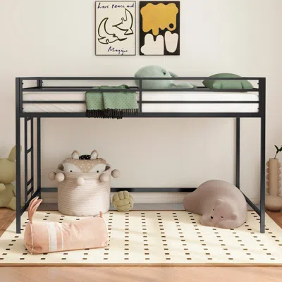 Streamdale Furniture Streamdale Adam Junior Twin Loft Bunk Black