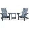 Streamdale Furniture Streamdale Adirondack Chair Set With Table
