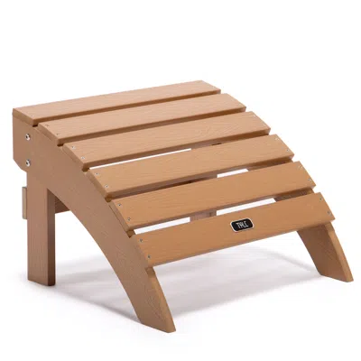 Streamdale Furniture Streamdale Adirondack Ottoman Footstool All-weather And Fade-resistant Plastic