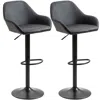 Streamdale Furniture Streamdale Adjustable Barstools With Swivel And Footrest (set Of 2)