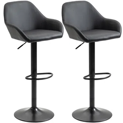 Streamdale Furniture Streamdale Adjustable Barstools With Swivel And Footrest (set Of 2)