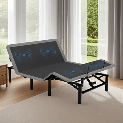Streamdale Furniture Streamdale Adjustable Bed Frame Queen W/ Massage, Usb, Led, Remote