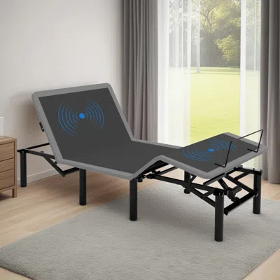 Streamdale Furniture Streamdale Adjustable Bed Frame Twin Xl With Massage, Usb, Led & Remote