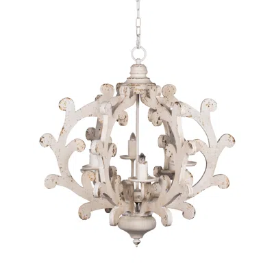 Streamdale Furniture Streamdale Adjustable Light Wood Chandelier - Bulb Not Included