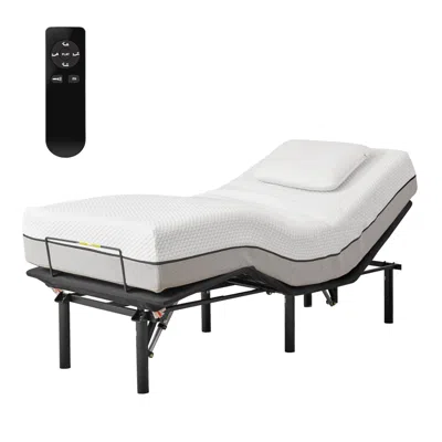 Streamdale Furniture Streamdale Adjustable Massaging Bed Frame With Remote