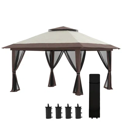 Streamdale Furniture Streamdale Adjustable Pop-up Canopy With Uv Protection And Stability