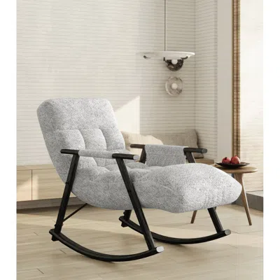 Streamdale Furniture Streamdale Adjustable Rocking Chair Comfort In Gray