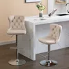 Streamdale Furniture Streamdale Adjustable Swivel Velvet Barstools