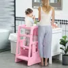 Streamdale Furniture Streamdale Adjustable Toddler Kitchen Tower With Anti-slip Mat