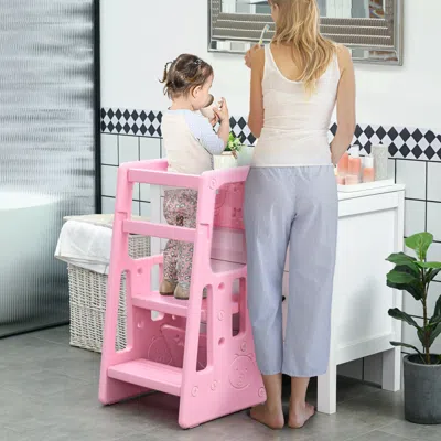 Streamdale Furniture Streamdale Adjustable Toddler Kitchen Tower With Anti-slip Mat