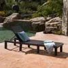 Streamdale Furniture Streamdale Adjustable Wicker Chaise Lounge With Iron Frame For Outdoor Comfort