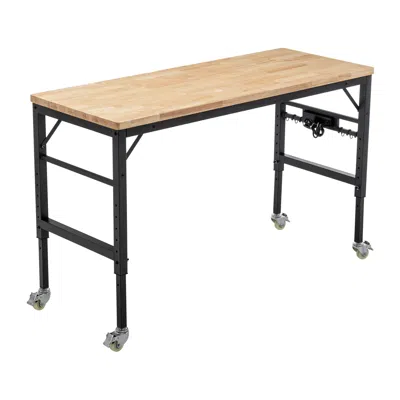 Streamdale Furniture Streamdale Adjustable Workbench (60") With Outlets & Wheels