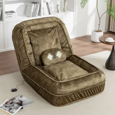Streamdale Furniture Streamdale Adult & Pet Upholstered Dog Bed With Massage Pillow