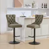 Streamdale Furniture Streamdale Aged And Retro Pu Swivel Barstools Adjusatble Seat Height From 25-33 Inch