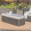 Streamdale Furniture Streamdale All-weather Wicker Picnic Bench For Backyard Staycations