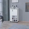 Streamdale Furniture Streamdale Allandale 1-door Bar Cart With Wine Rack And Casters