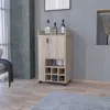 Streamdale Furniture Streamdale Allandale 1-door Bar Cart With Wine Rack And Casters