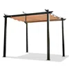 Streamdale Furniture Streamdale Aluminum Outdoor Pergola With Retractable Canopy